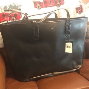 NWT Ralph Lauren Zippered Tote